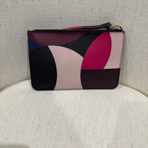 Kate Spade Multicolor Wristlet with Gold Accents